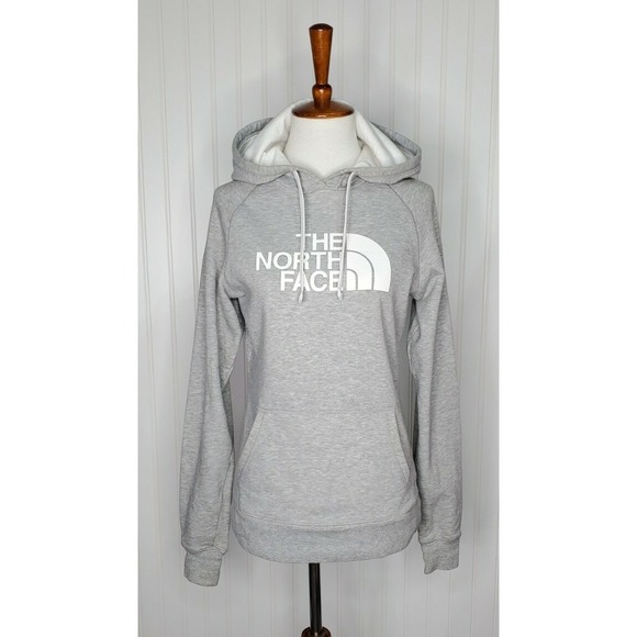 The North Face Tops - The Northface Gray Pullover Hoodie‎ Sweatshirt Women's Size Small